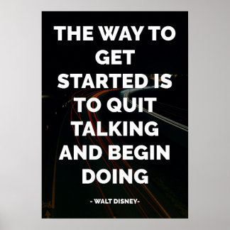 Bekanntes Motivierend und inspirierendes Zitat Poster