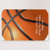 Bekanntes Motivierend Zitat Basketball-Poster Puzzle (Horizontal)