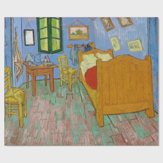 Bekanntes van Gogh Gemälde Wrapping Paper Geschenkpapier (Flach)