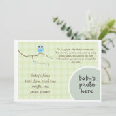 Bekanntgabe der Eule Ankündigung (Stehend Vorderseite)