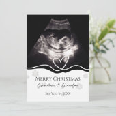 Bekanntgabe der Schwangerschaft der Großeltern per Einladung (Stehend Vorderseite)