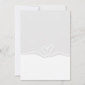 Bekanntgabe der Schwangerschaft der Großeltern per Einladung (Rückseite)