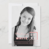 Bekanntgabe der Zukunft des Abschlusses Einladung (Vorderseite)