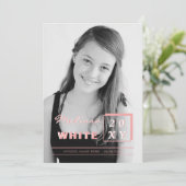 Bekanntgabe der Zukunft des Abschlusses Einladung (Stehend Vorderseite)