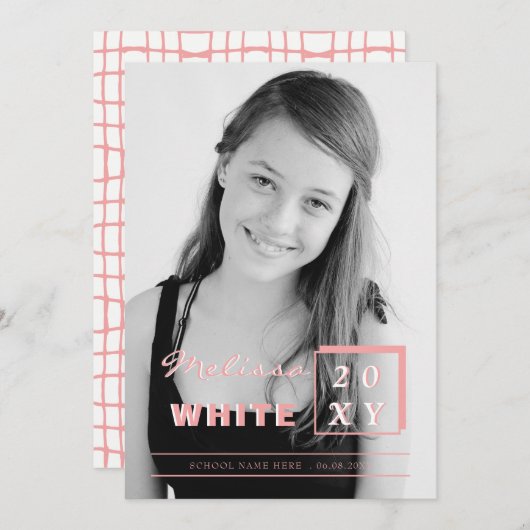 Bekanntgabe der Zukunft des Abschlusses Einladung (Vorne/Hinten)