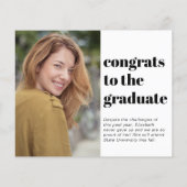 Bekanntgabe des Abschlusses "Budget Peace Out Foto (Rückseite)