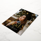 Bekanntgabe des Abschlusses des Wirblen Schriftart Folieneinladung (Gedreht)