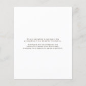 Bekanntgabe des Abschlusses Foto Budget (Rückseite)