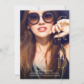 Bekanntgabe des Big Grad Magazine Style Foto Einladung (Vorderseite)