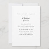 Bekanntgabe des Big Grad Magazine Style Foto Einladung (Rückseite)