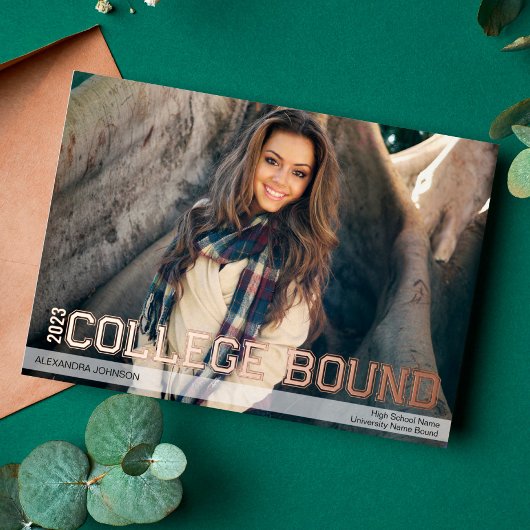 Bekanntgabe des "Foil Uni Bound High School Grad" Folieneinladung