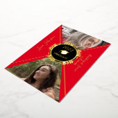 Bekanntgabe des geometrischen Abschlusses Gold Folieneinladung (Gedreht)