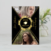 Bekanntgabe des geometrischen Abschlusses Gold Folieneinladung (Stehend vorne)