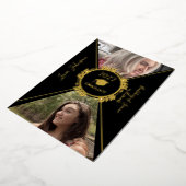 Bekanntgabe des geometrischen Abschlusses Gold Folieneinladung (Gedreht)