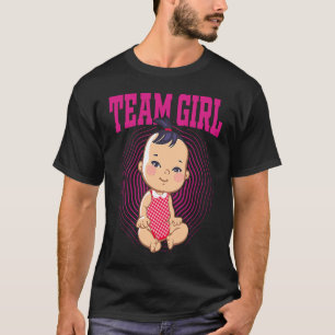 Bekanntgabe des Geschlechts Team Girl Baby Party R T-Shirt