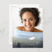 Bekanntgabe des Gold Glitzer Grand Postkarte (Vorne/Hinten)