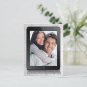 Bekanntgabe des Hochzeitdatums Postkarte (Stehend Vorderseite)