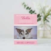 Bekanntgabe des neuen Mitglieds "New Pet" Postkarte (Stehend Vorderseite)