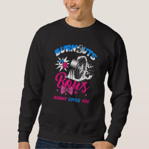 Bekanntgabe des Party von Burnouts oder Bows Gende Sweatshirt