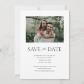 Bekanntgabe des typografischen Save the Date Fotos (Rückseite)