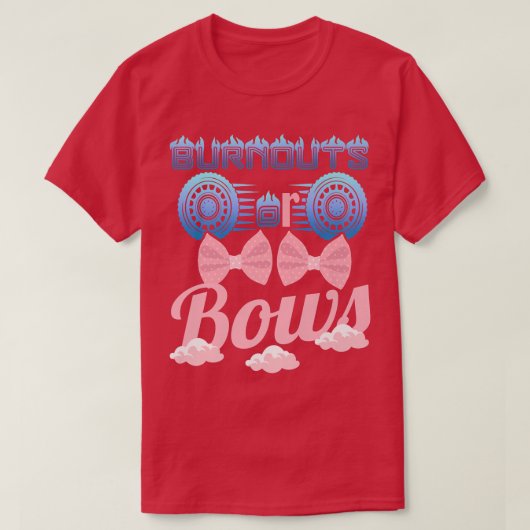 Bekanntgabe von Ausfällen oder Bows Gender Reveal  T-Shirt (Design vorne)