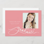 Bekanntgabe von lustigen Skripten für den Abschlus Einladung (Vorne/Hinten)