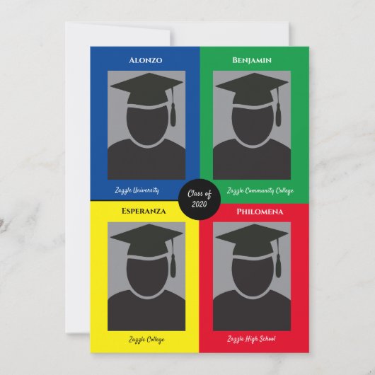 Bekanntgabe von Quad Grad mit Fotos (Vorderseite)