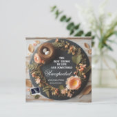 Bekanntgabe von Twins Pregnancy in den sozialen Me Ankündigung (Stehend Vorderseite)