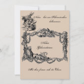 Bekanntgabe zur Geburt – Geburtskarte Einladung (Vorderseite)