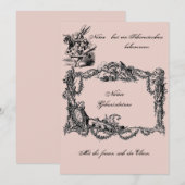 Bekanntgabe zur Geburt – Geburtskarte Einladung (Vorne/Hinten)