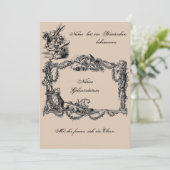 Bekanntgabe zur Geburt – Geburtskarte Einladung (Stehend Vorderseite)