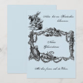 Bekanntgabe zur Geburt – Geburtskarte Einladung (Vorne/Hinten)