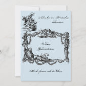 Bekanntgabe zur Geburt – Geburtskarte Einladung (Vorderseite)