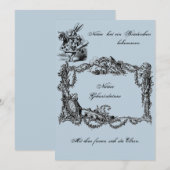 Bekanntgabe zur Geburt – Geburtskarte Einladung (Vorne/Hinten)