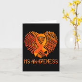 Bekanntheit Multiple Sklerose Bewusstsein Karte (Gelbe Blume)