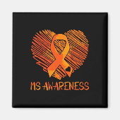 Bekanntheit Multiple Sklerose Bewusstsein Magnet (Vorne)