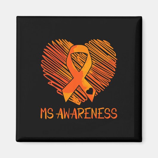 Bekanntheit Multiple Sklerose Bewusstsein Magnet (Vorne)