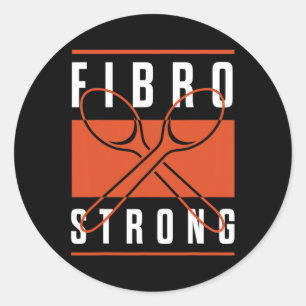 Bekanntheitsfibro-starke Grafische Spoons Runder Aufkleber