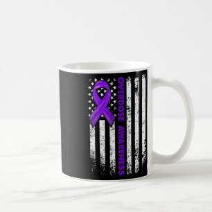 Bekanntheitsflagge Lila Flachbandaufnahme Erholung Kaffeetasse