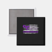 Bekanntheitsflagge Lila Multifunktionsleiste Erhol Magnet (Vorderseite/Rückseite)