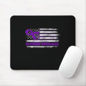 Bekanntheitsflagge Lila Multifunktionsleiste Erhol Mousepad (Mit Mouse)