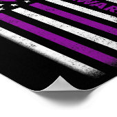 Bekanntheitsflagge Lila Multifunktionsleiste Erhol Poster (Ecke)