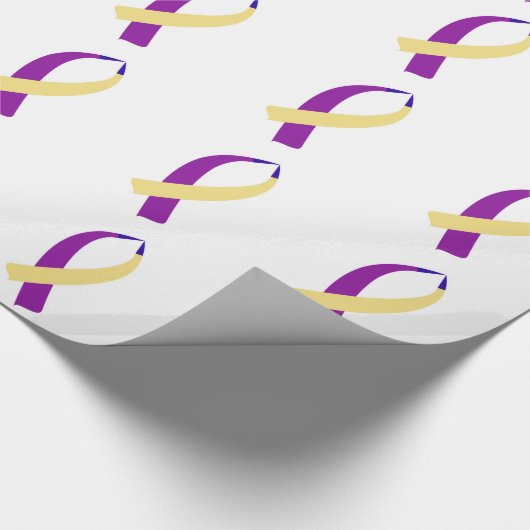 Bekanntheitsgrad (Blasenkrebs) Geschenkpapier (Ecke)