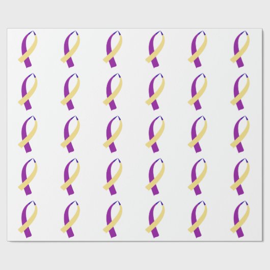 Bekanntheitsgrad (Blasenkrebs) Geschenkpapier (Flach)