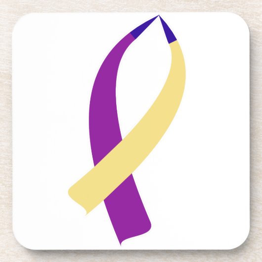 Bekanntheitsgrad (Blasenkrebs) Getränkeuntersetzer (Vorderseite)