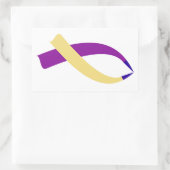 Bekanntheitsgrad (Blasenkrebs) Rechteckiger Aufkleber (Tasche)