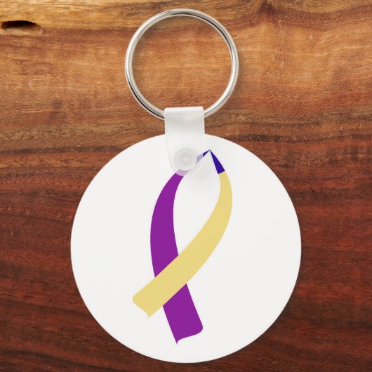 Bekanntheitsgrad (Blasenkrebs) Schlüsselanhänger (Vorderseite)