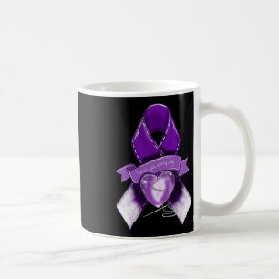 Bekanntheitsgrad Graphic Lila Ribbon Kaffeetasse