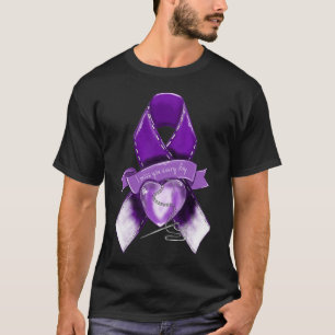 Bekanntheitsgrad Graphic Lila Ribbon T-Shirt