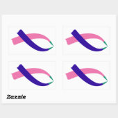 Bekanntheitsgrad (Schilddrüsenkrebs) Rechteckiger Aufkleber (Blatt)